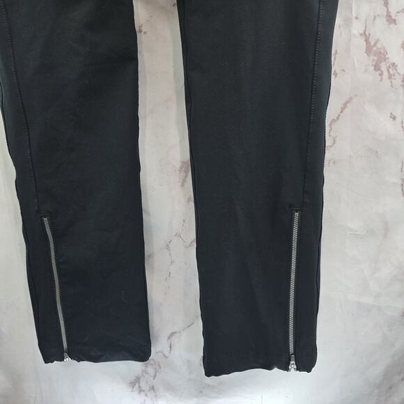Title Nine Pants Womens 10 X 30 Black Brave High Rise Genie Brushed Zip - Picture 8 of 13